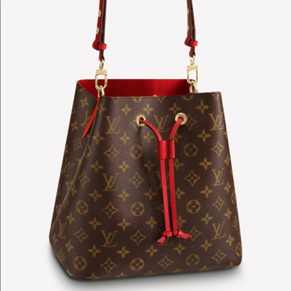 Authentic- LV Neonoe Bucket Drawstring, Freesia, Discontinued Color As Of 2019 - Picture 2 of 11